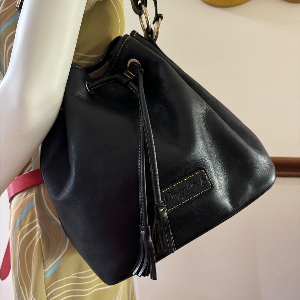 Dooney & Bourke Vintage Hobo Drawstring / Bucket Leather Bag